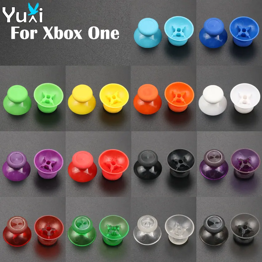 

YuXi 2pcs 3D Analog Joystick Thumb Stick Grips Cap For Xbox One Gamepad Controller Thumbsticks