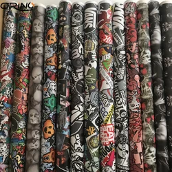 ORINO Sticker bomb Vinyl Wrap StickerBOMB Adhesive Cartoon Skull JDM Printed Racing Motorcycle Bike Scooter Bomb Wrapping Film