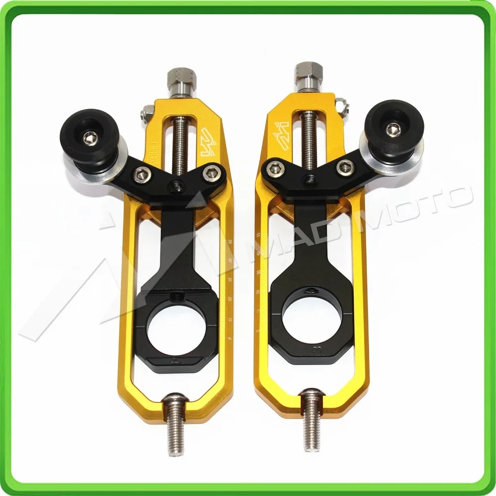 Motorcycle Chain Tensioner Adjuster fit for Suzuki 2007 - 2008 GSXR 1000 GSX-R 1000 07 08 gold&black