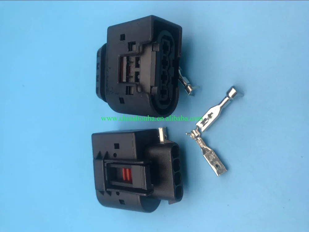 

freeshipping 5sets/lot 4Pin/Way female auto connector Ignition Coil PLUG Connector For Porsche