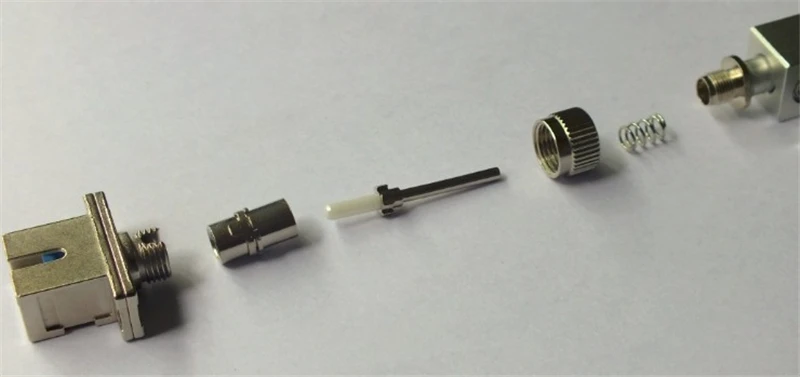 ceramic ferrule 250um special for FC SC UPC bare fiber adapter bare optical fibre ftth coupler testing 125um/126um ELINK 10pcs