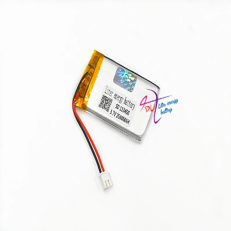 

XHR-2P 2.54 2500mAh 3.7V polymer lithium battery sound card cordless phone 603450x2 113450 103550