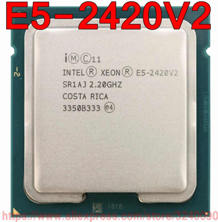 Processador de CPU Intel-Xeon, E5-2420V2, SR1AJ, 2,20 GHz, 6-Core, 15M, LGA1356, E5-2420 V2, E5 2420V2, frete grátis, Ship Out