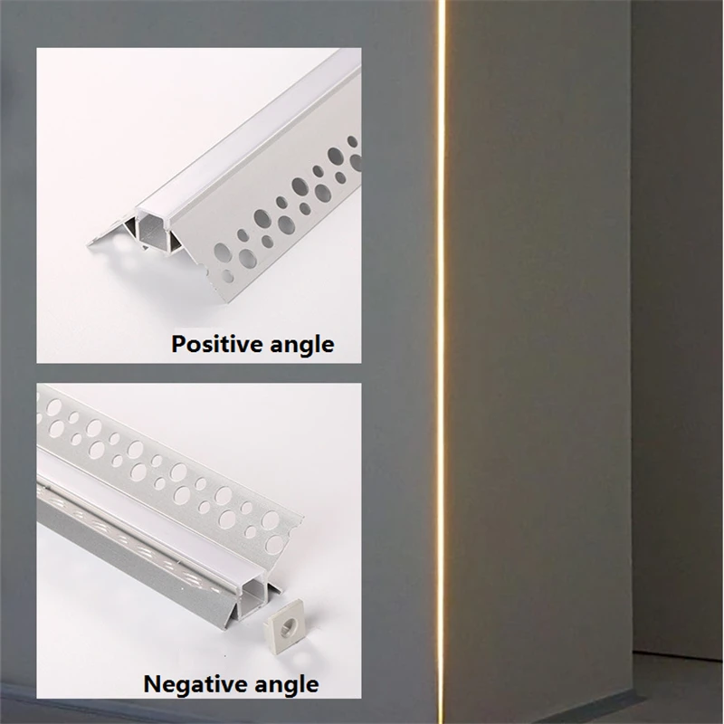 Imagem -04 - Perfil de Alumínio Led Integrado Canal Invisível com Borda Reta Faixa de Pcb 10 mm para Parede Ceil 530 Unidades 80 Polegadas 2m