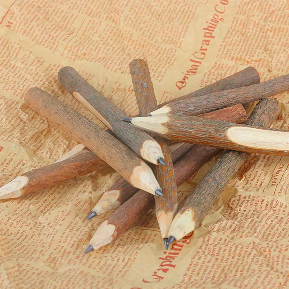 5/10PCS Crafts Art Pencils Overvalue Branch And Twig Graphite Wood Pencils Work Stationery School Supplies