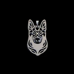 Jewelry Alloy Dog Pet Pendants For Making Necklaces German Shepherd Dog Pendants