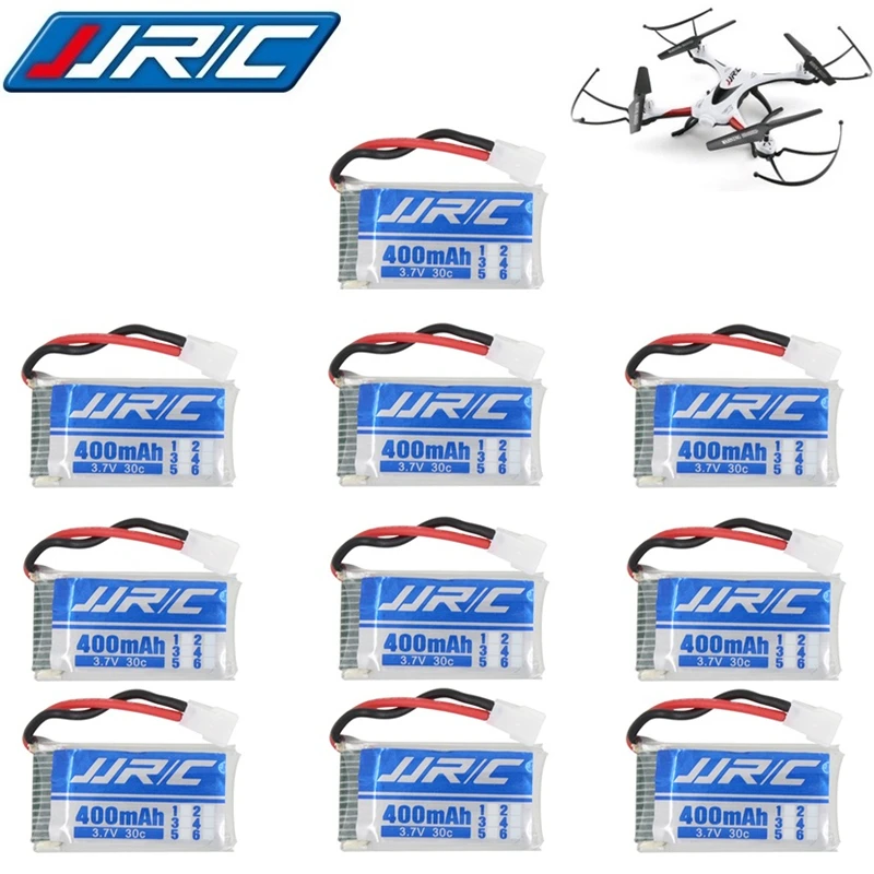 10pcs/lots JJRC H31 Original Battery JJRC Spare Parts 3.7V 400mah 30C Battery H31 Lipo battery 3.7 v 400mah For JJRC H31 Battery