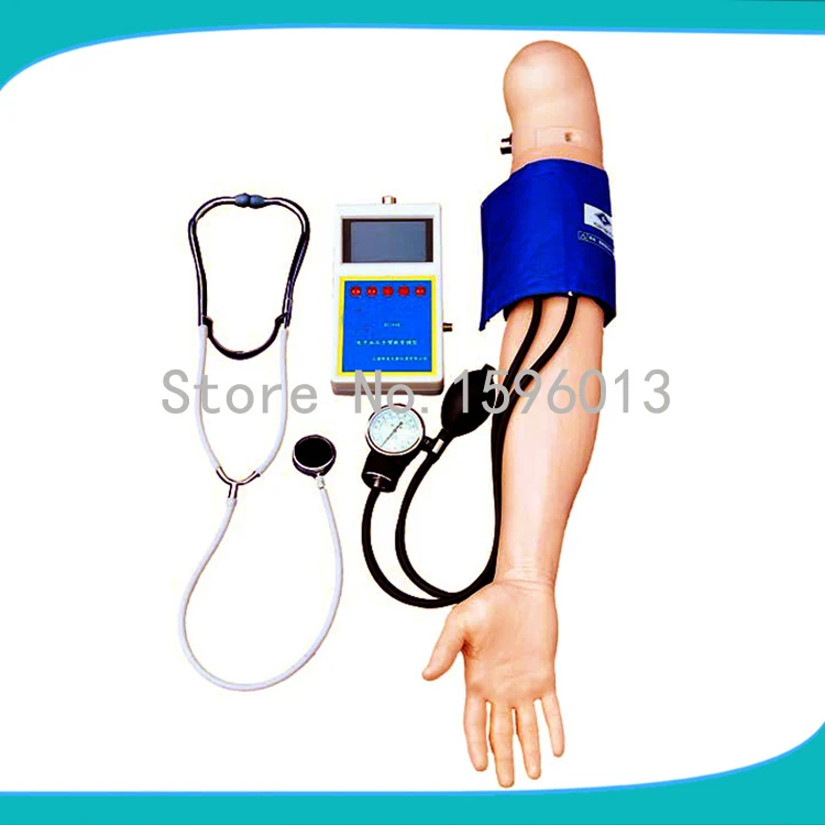 Blood Pressure Training Arm, Systolic blood pressure, diastolic blood pressure and pulse rate values