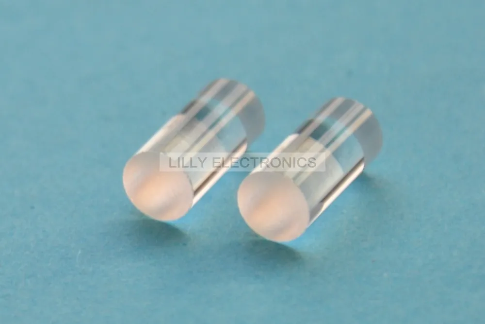 2pcs 120 degrees Cylinder Line Lens Laser Line Lens 5x11mm DIY Glass Lab High Quality