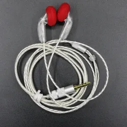 FENGRU DIY EMX500S In-ear Earphones Flat Head DIY Earphone HiFi Bass Earbuds DJ Earbuds Heavy Bass Sound Quality PK Tingo TC200