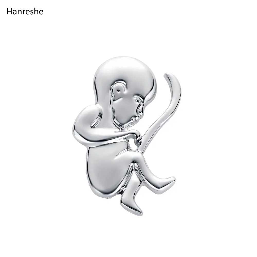 Newborn Brooches Doctors Nurse Medical Jewelry Gold Color Lapel Pin Metal Christmas Gift Pins Brooches Women Accessories