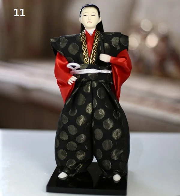 1 PC Japanese Samurai Doll Ornament Craft Handicraft Decorate Variety Pattern