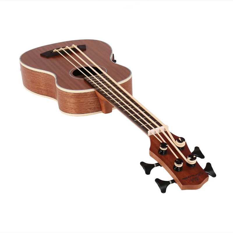 30 inch Wooden Electrical Bass Guitar 4 strings Ukulele Musical Instruments Closed Knob Ukulele Guitarra UB-113