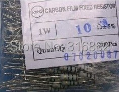 

1W 10R 1W 10OHM 1W10R Carbon Film Resistor 5% 500pcs/LOT Free shipping