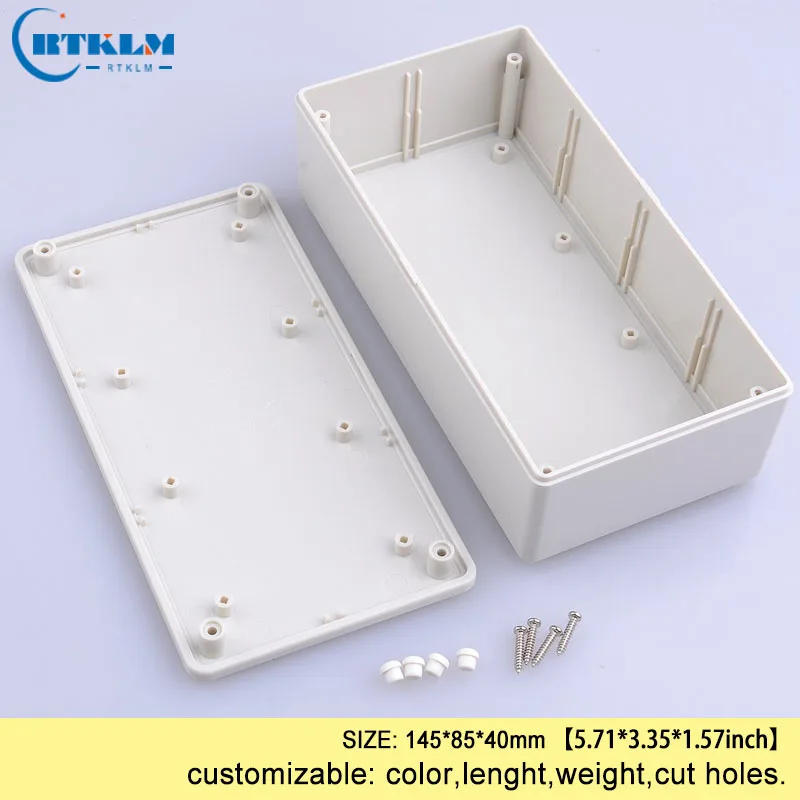 DIY Plastic Junction Box Plastic Distribution Box Electronic Desktop Project Case ABS Housing Home made Shell 145*85*40mm