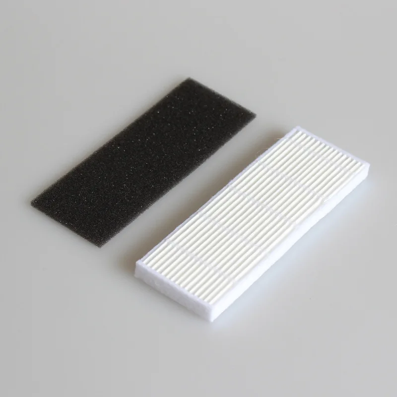 6 ชิ้น/ล็อต HEPA FILTER และฟองน้ำกรองและแปรงด้านข้างเครื่องดูดฝุ่นตัวกรองเปลี่ยนสำหรับ Ecovacs DT83 DT85 DM81