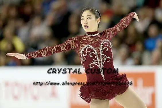

Crystal Custom Figure Skating Dress Girls New Brand Ice Skating Clothes For Competition DR4670