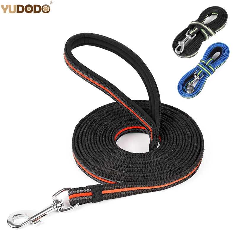 3M/5M/10M Pet Dog Chain Leash Products Accessories Nylon Anti-Skid Outdoor Training  Pet Lead Belt Soft Padded Handle Dog Leash