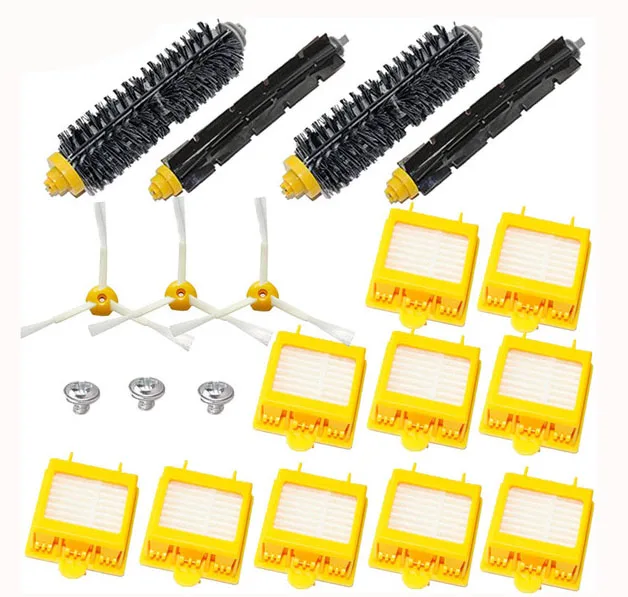 High Quality Bristle Brush Flexbile Beater Side Brush Hepa Filter kit for iRobot Roomba 700 Series 770 780 790