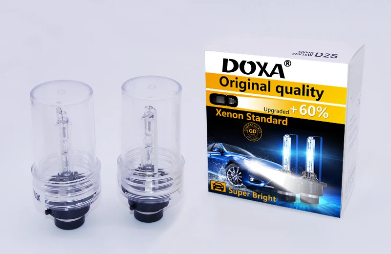 Free shipping!! (2pcs/lot) Car Headlights Xenon D2S/D1S/D3S/D4S/D1R/ D2R/D3R/D4R HID Bulb Lamp 4300K,6000K white D2S Hot Selling