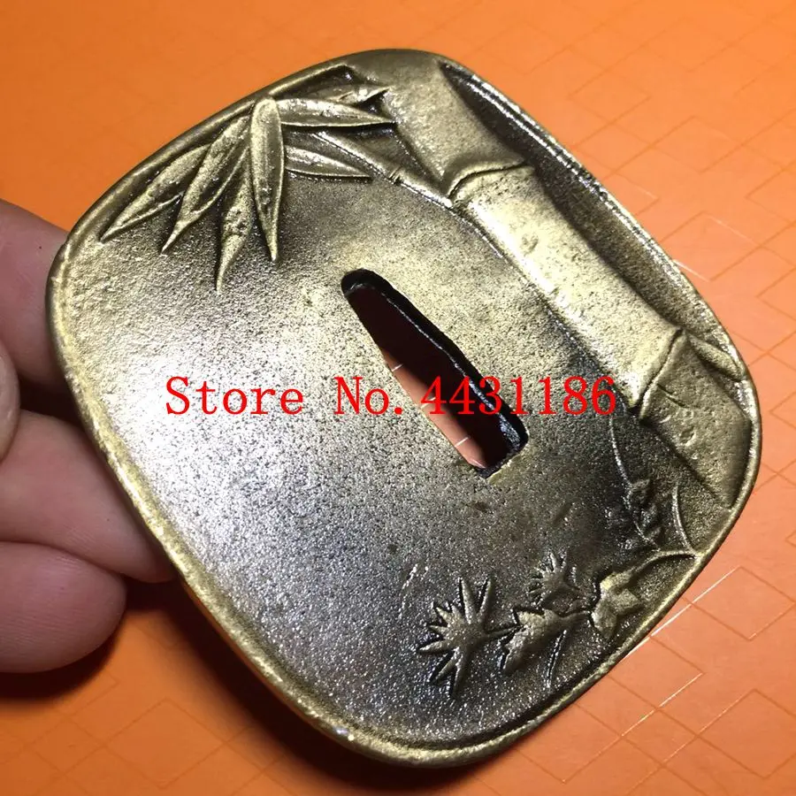 High Quallty  Alloy Bamboo Guard Tsuba Fitting For Japanese Saber Sword Samurai Katana Knife DIY Accessory Good Gift