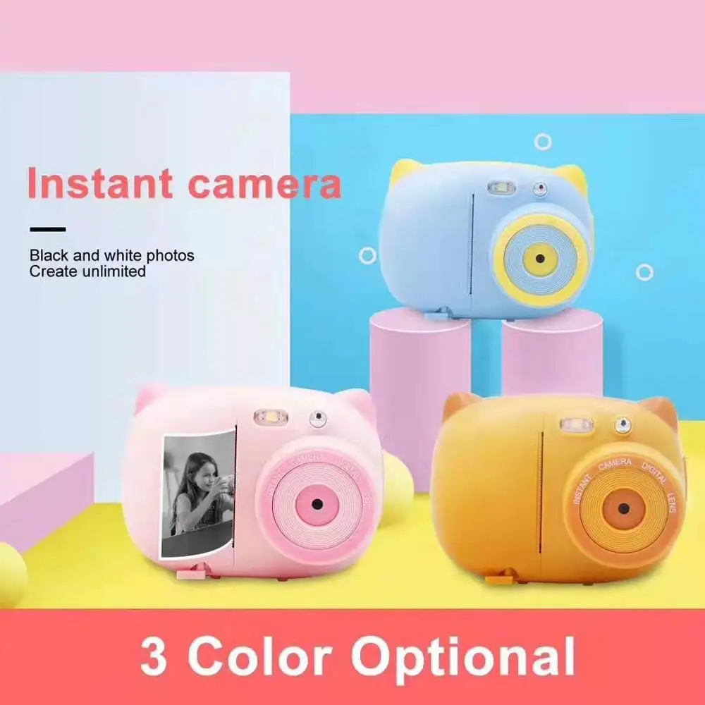 

2.4 Inch 15MP Instant Photo Printing WIFI Kids Camera 1080P Children Birthday Gift Print Camera