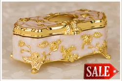 Zinc Alloy Jewelry Box, Cotton Swab End, Toothpick Wooden, European Creative Ornaments