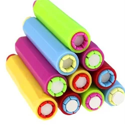 5 Pcs/lot dustless chalk holder pen creative colorful plastic chalks clip for teacher porta tiza blackboard sticker chalkboard