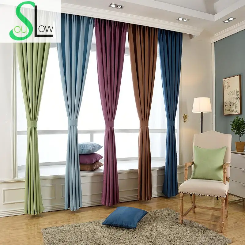 

Slow Soul Beige Gray Pink Light Coffee Solid Linen Shade Curtain Japan Style Curtains For Living Room Kitchen Bedroom Blinds