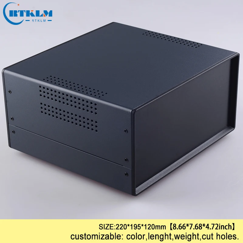 Iron enclosure for electronic project outlet case junction control box industry project instrument box 220*195*120mm desktop BOX