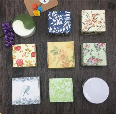 Flower Patterns Aircraft Box Handmade Soap Packaging Kraft Paper Boxes Multicolor Candy Gift Box 200pcs\lot Free shipping