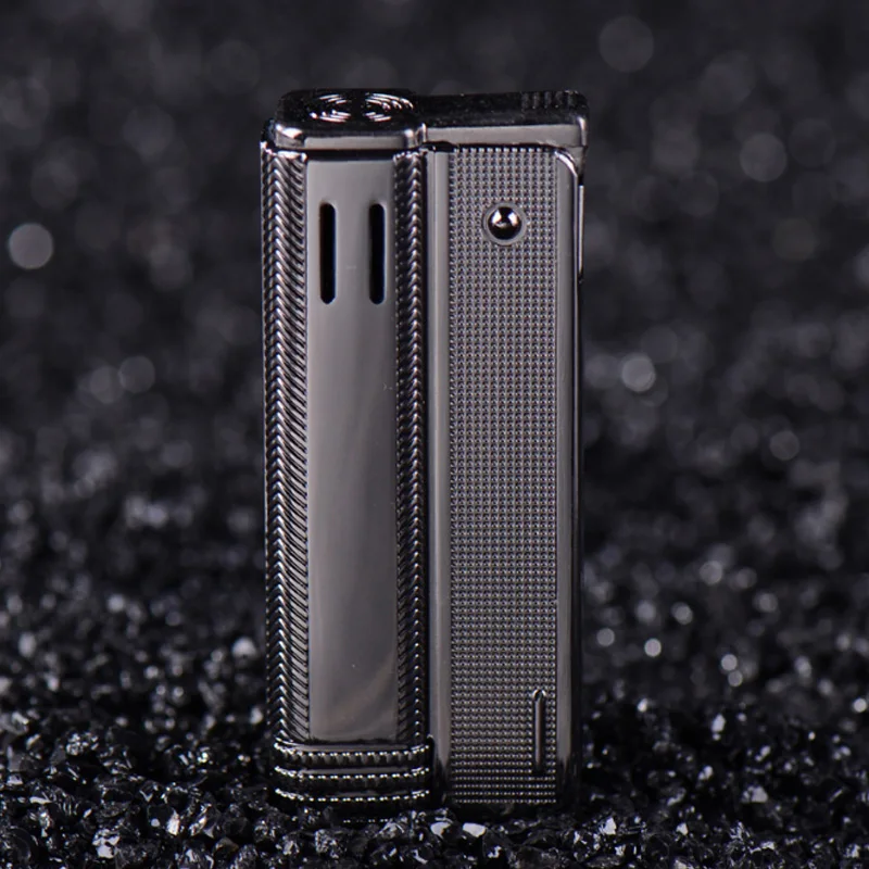 Unique Retro old Gasoline Metal Lighter Men Vintage Kerosene Cigarette Lighter Retro Windproof Lighters Smoker Fire