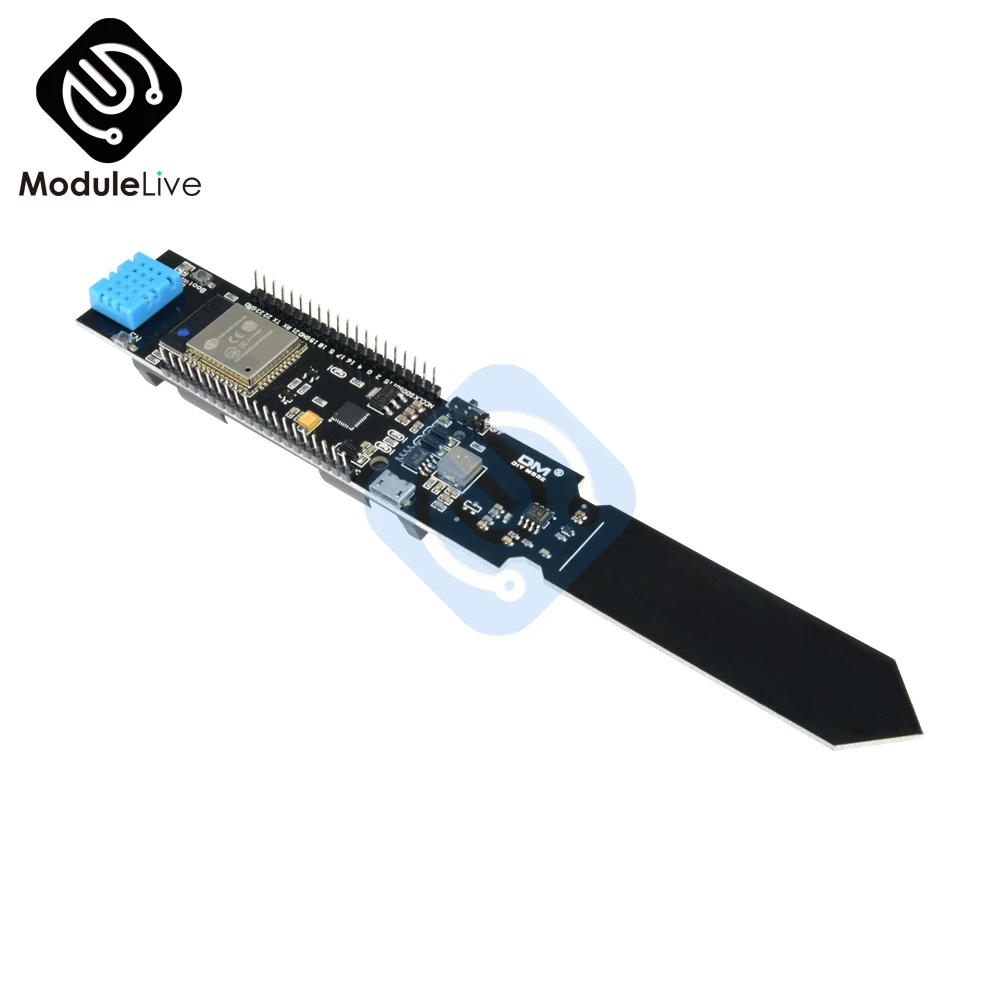 Imagem -04 - Wifi Bluetooth Temperatura do Solo e Módulo Sensor de Umidade Escudo Bateria Esp32 Cp2104 Dht11 4pin 4p 18650