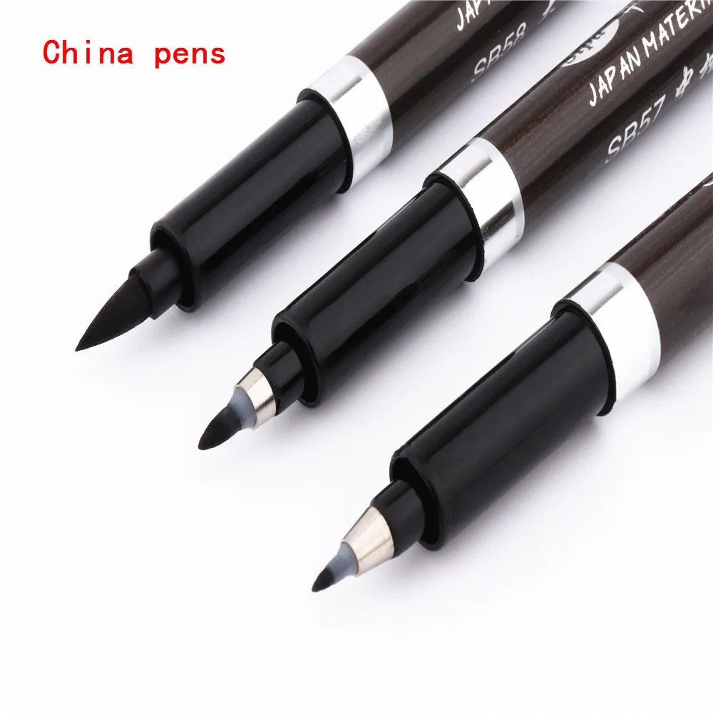 Calligraphy pen Japan material soft fur Brush for signature Chinese words learning Stationery school Office supplies Art Markers