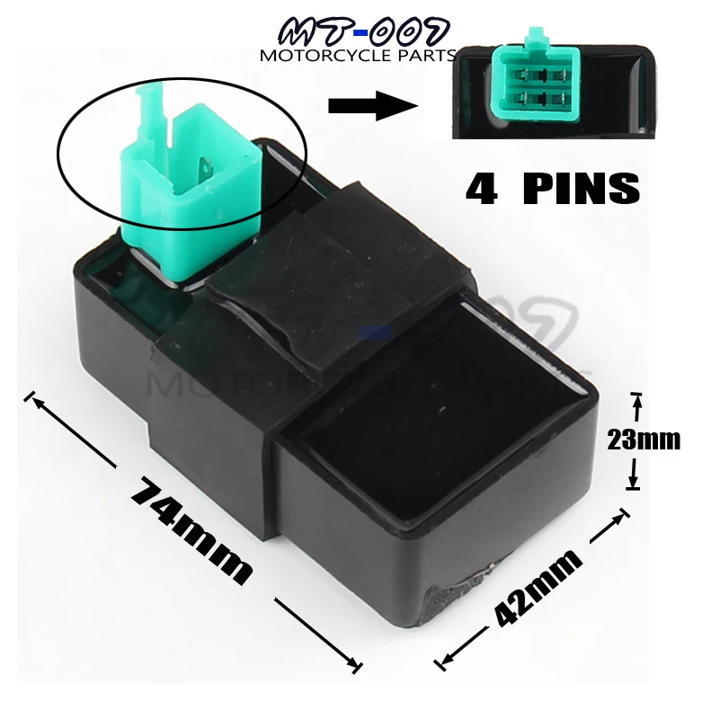 4-контактный зубцов DC CDI REV BOX 125 куб. См 150CC 200CC 250CC 300CC ATV Скутер GO KART new