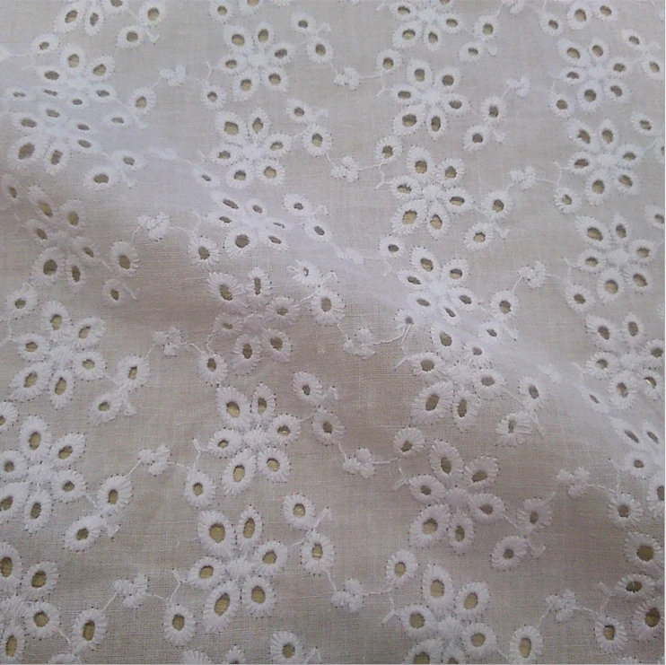 100% cotton embroidery woven fabric,XERY-2183