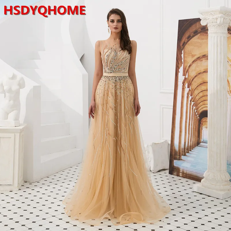 Women Evening Dress Elegant Magic High End Sequin Manual Colorful Bead Crysatl Stripe Pattern Fairy Dress