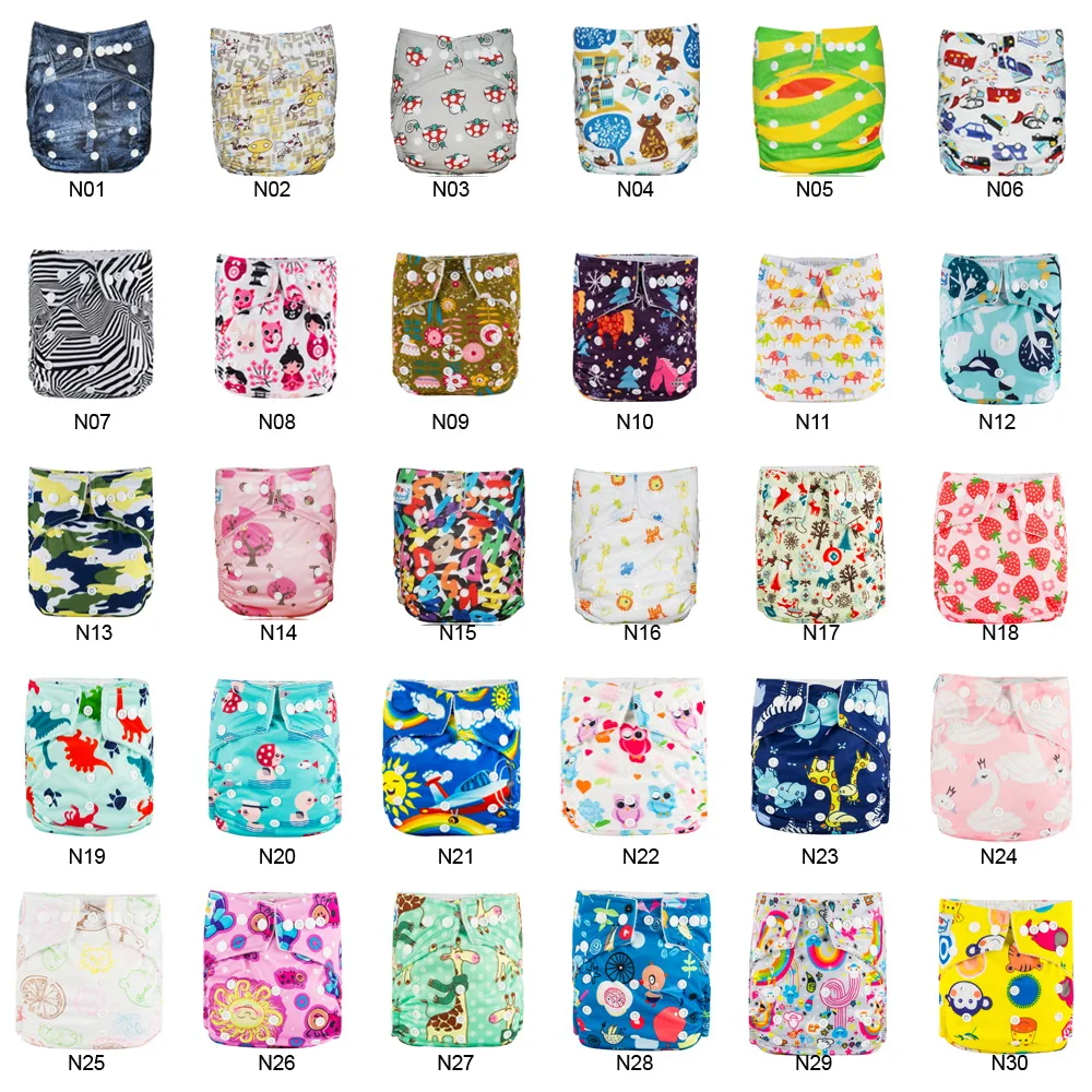 Best Price Babyland 50pcs Baby Cloth Diapers Reusable Washable Pocket Nappy +50pcs Microfiber Inserts 3 Layers Liners for Diaper