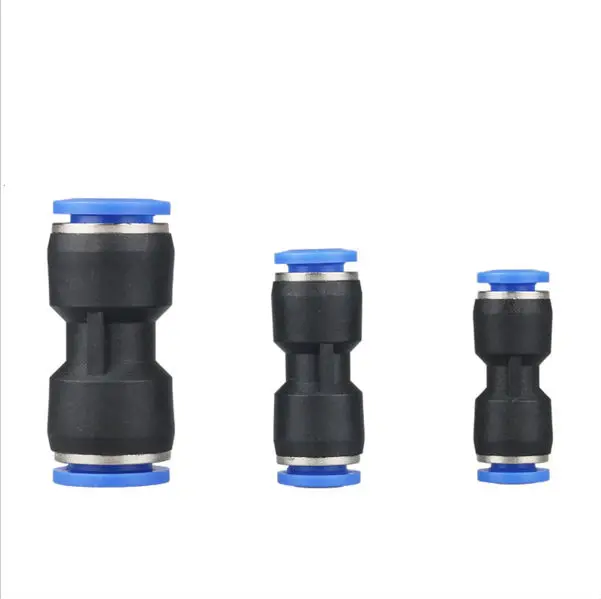 5 шт. PU4 PU6 PU8 PU10 PU12 PU14 пневматический Фиттинг 8 мм до 8 мм, фитинги для труб, быстроразъемный соединитель