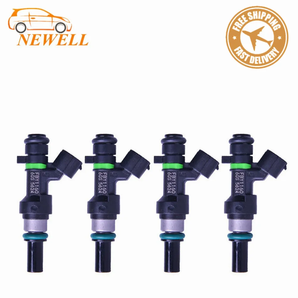 

4pcs enclosed For Nissan Versa Tiida MARCH III (K12) HR16DE 1.6L Fuel Injector OEM 16600ED000 16600-ED000 FBY1160