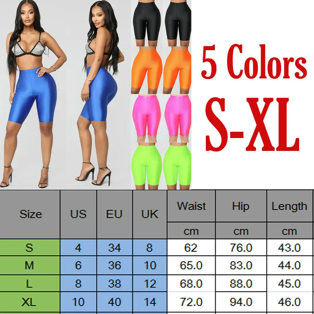 New Style Women\'s Solid Shorts Casual Stretch Bike Sports Workout shorts High Waist Clubwear Sheath Shorts Fashion Hot