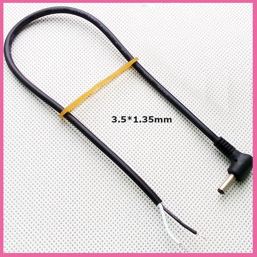1pcs 5.5*2.5mm 2.5*2.1mm 4.8*1.7mm 4.0*1.7mm 3.5*1.35mm 2.5*0.7mm DC Power Plug with 30cm Cable Black Charging Connector