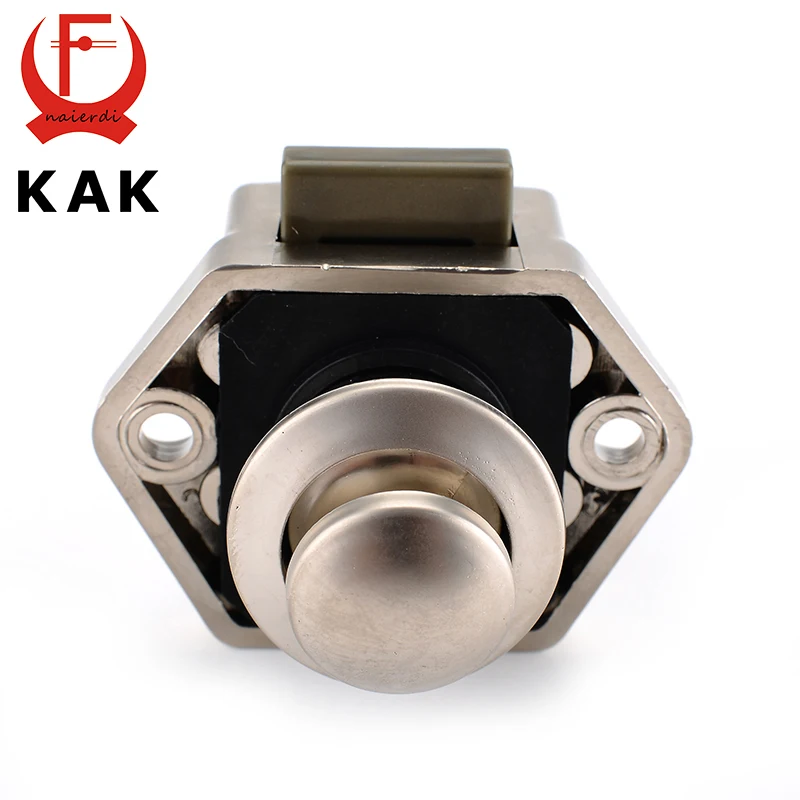 KAK Camper Auto Push-Lock Durchmesser 20mm RV Caravan Boot Motor Hause Schrank Schublade Latch Taste Schlösser Für Möbel hardware