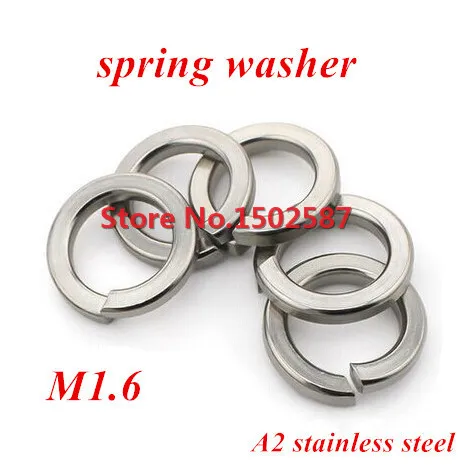 

200 Pieces M1.6 DIN127 Spring Washer A2-70 Stainless Steel SS304