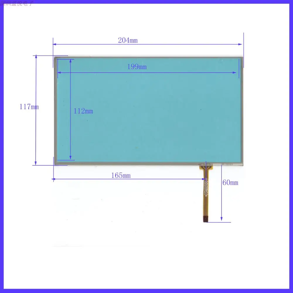 

Сенсорный резистор 9 дюймов 204 мм * 117 мм, экран ручной работы, плоский ноутбук, универсальный 204*117