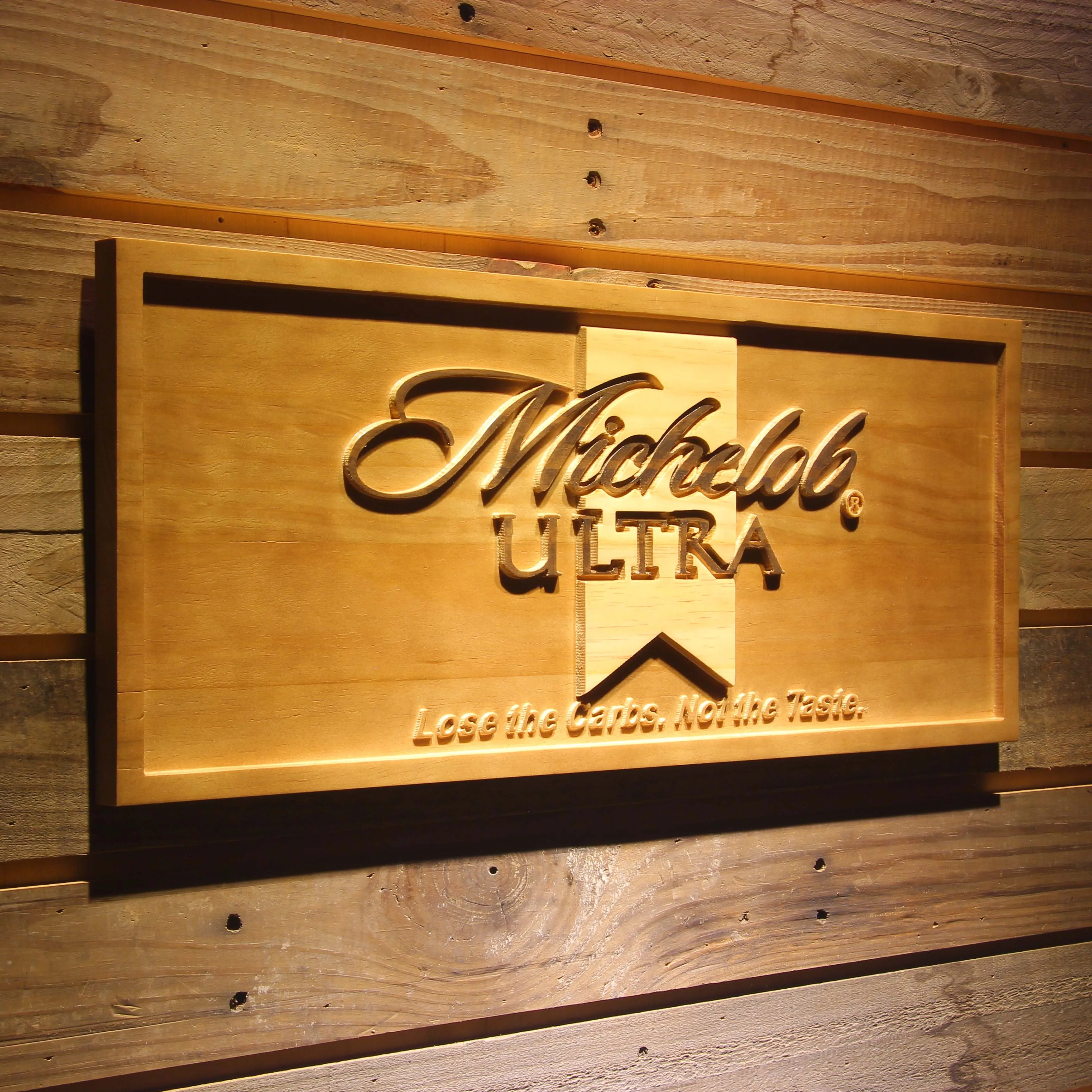 Michelob Ultra Beer 3D Wooden Signs