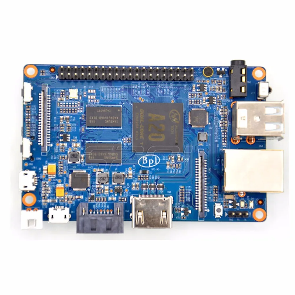 Смартфон Banana Pi M1 plus, двухъядерный Процессор A20, 1 ГБ ОЗУ, встроенный Wi-Fi, с открытым исходным кодом, одноплатный компьютер SBC