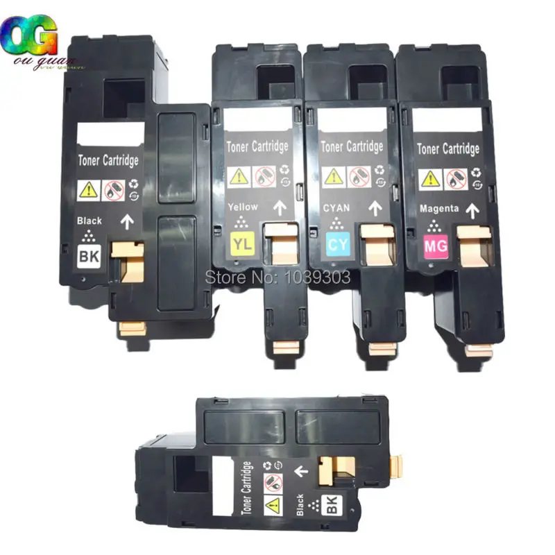 

5 Compatible Toner Cartridge Black Color set For DELL Laser C1660W C1660 Printer