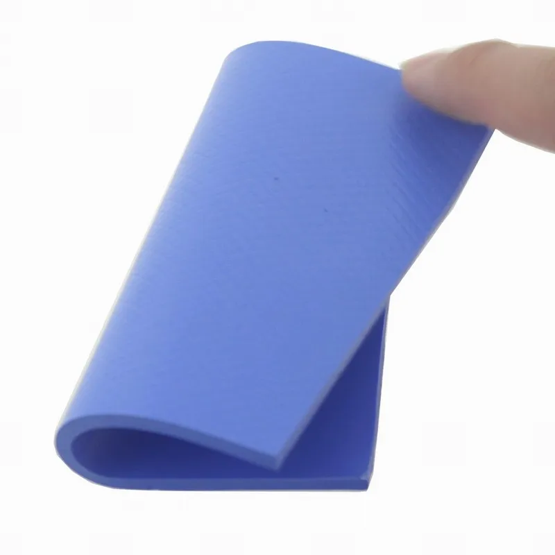 Gdstime 100x100mm 10cm 0.5mm 1mm 1.5mm 2mm 3mm 4mm 4mm thickness Blue Silicone Conductive Heatsink Compound Thermal Pad