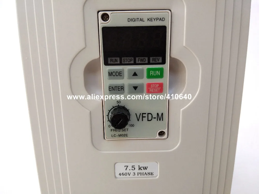 Delta Inverter 7.5KW VFD075M43A 3 Phase 380V to 460V Rated 18 A 100% New 7500W VFD Series Invertor Variable Speed AC Motor Drive